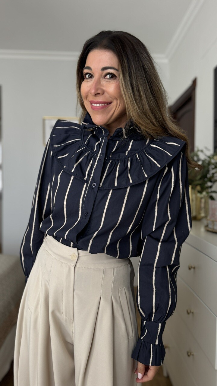 Blusa Pecherin Azul Marino - Imagen 3