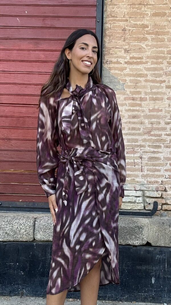 Blusa Camila Estampada Berenjena