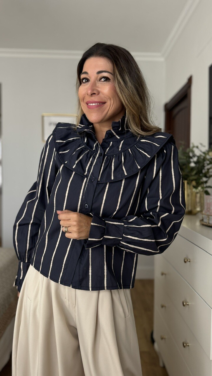 Blusa Pecherin Azul Marino - Imagen 2